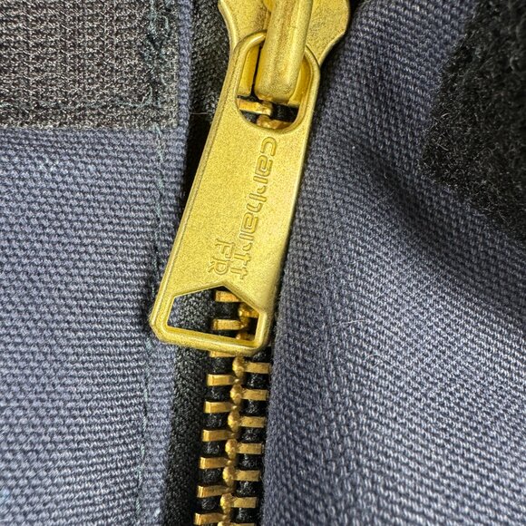 Carhartt 101618 - Flame-Resistant Duck Traditional Coat - Quilt Lined Navy Q4 LG - Picture 3 of 13